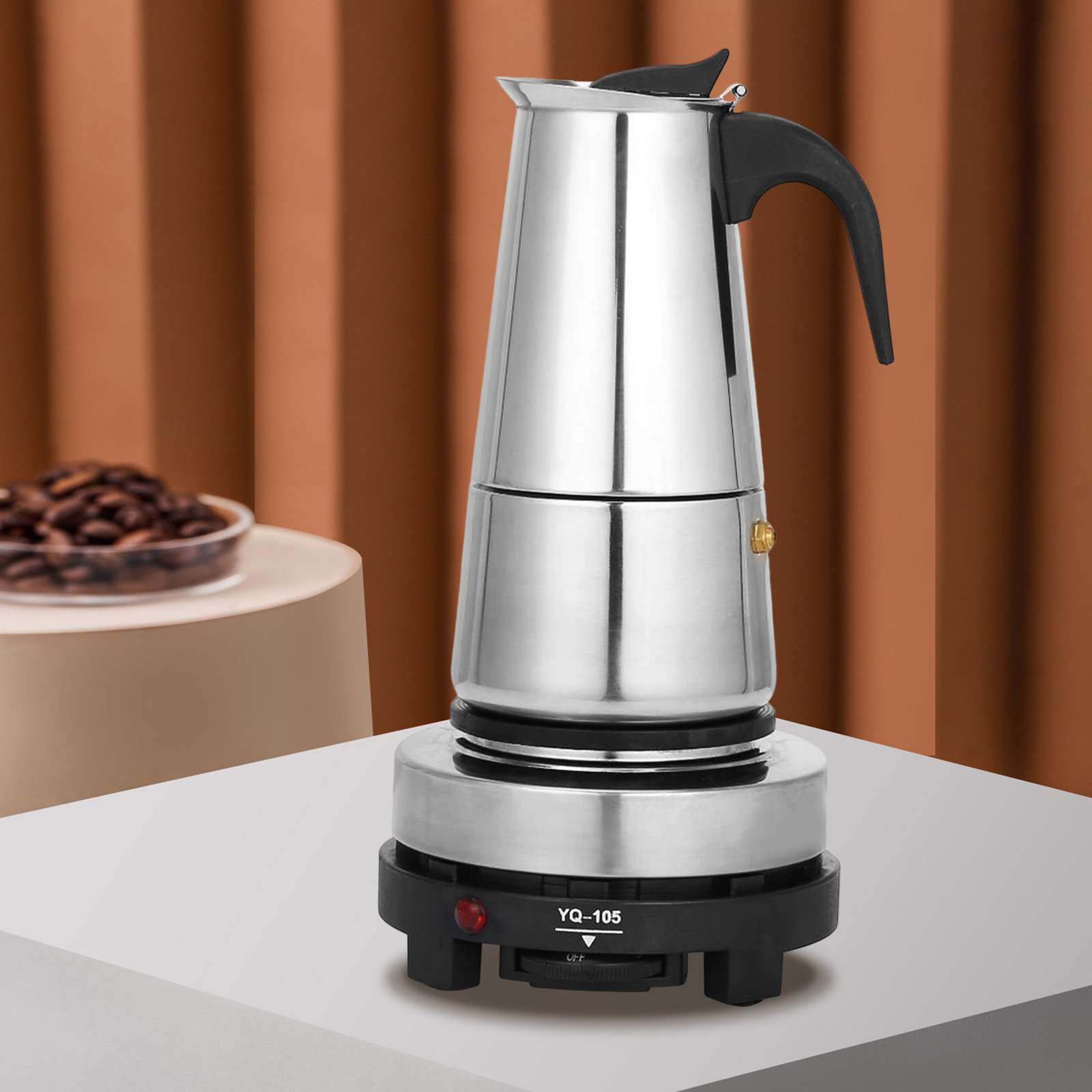 cup stainless steel espresso maker electric Temu