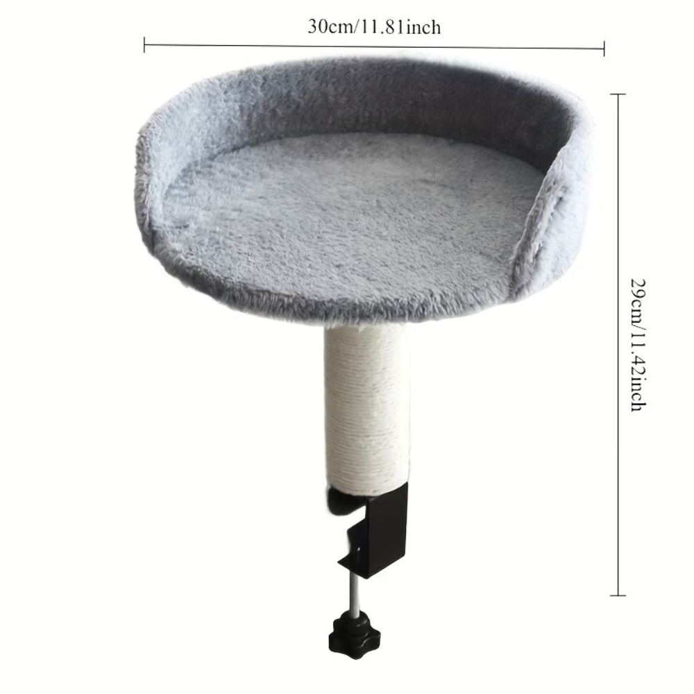 Space- Cat Sleeping Platform With Adjustable , Sturdy And Non-slip, Desktop Mounting, Suitable For Small And Medium-sized Cats, Suitable For Home And Office Use, Allowing To Rest