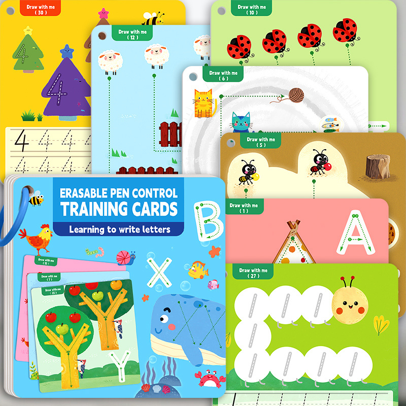 Children's Pen Control Training Workbook for Handwriting Practice