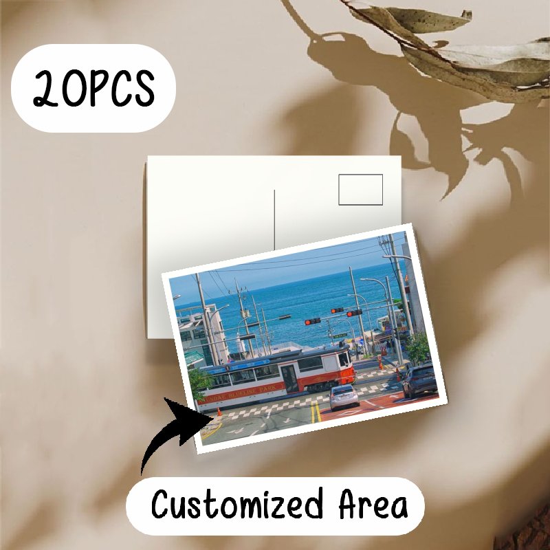 E-shop [Benutzerdefiniertes Produkt] Bildanpassbare Postkarten 20 Stück 3.9X5.91 | Personalisierte Bildpostkarten, 20 Stück, Geeignet für Geburtstage,