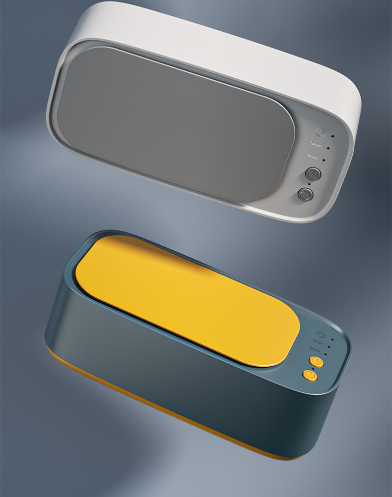 Vibración de alta frecuencia - Máquina de limpieza USB recargable para joyas y relojes, ideal para gafas, aparatos dentales | Tecnología de ondas sonoras, perfecta para uso doméstico