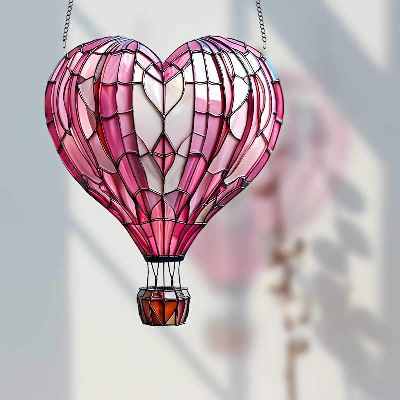 

1pc Valentine's Day Heart-shaped Balloon Sun , Multifunctional Acrylic Lamp 7.5 "x9", Suitable For Home And Garden Decoration, Perfect Gift, Suitable For Living Room, Office, Kitchen-