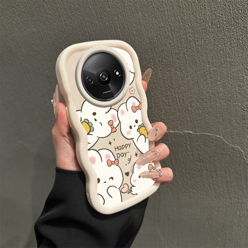 TEMU Rabbits That Like Carrots For Redmi A3 With Comfortable Feel Case Featuring Shockproof Ideal For Fashion