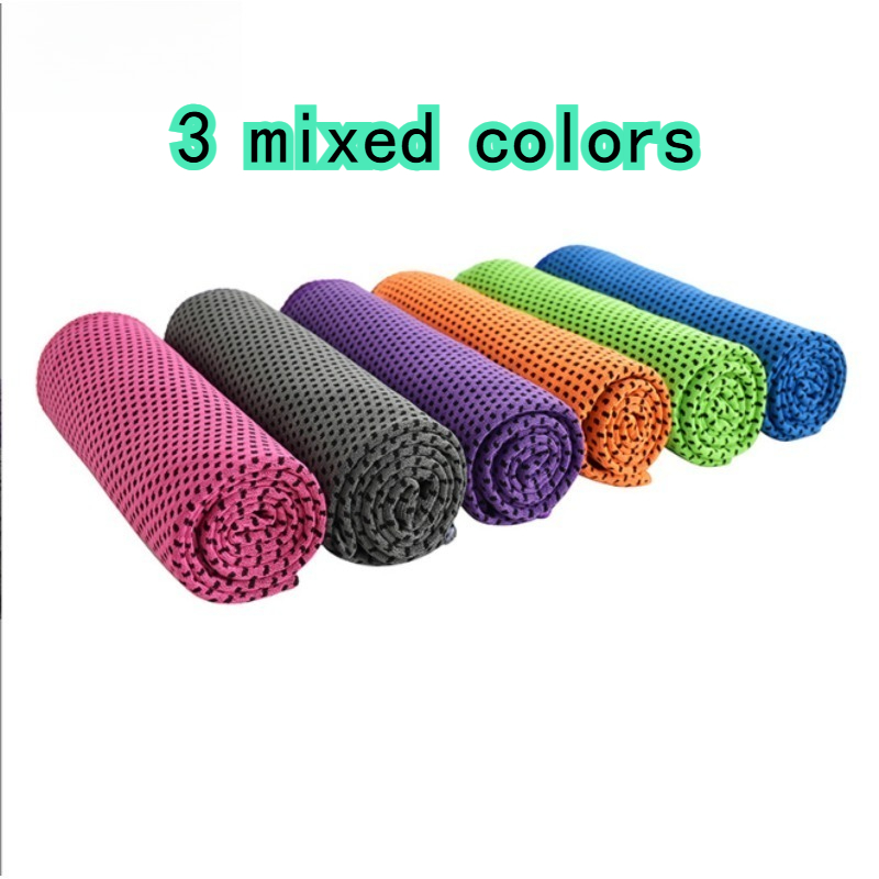 TEMU 3pcs Cooling Sports Towels Suitable For Gym, Running, Yoga & Outdoor - Low-allergy Sweat-absorbent Towel With Cooling Technology, Portable For ,