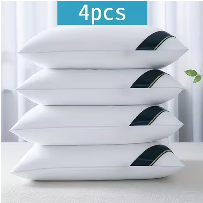 TEMU Hotel Quality Fluffy Bed Pillow Set Of 2/4pcs, High Support And Fluffy Sleeping Pillows For Deep Sleep Support And Neck Protection - Perfect