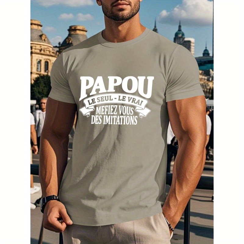 

T-shirt à manches courtes pour hommes, et français, haut de t-shirt d'été