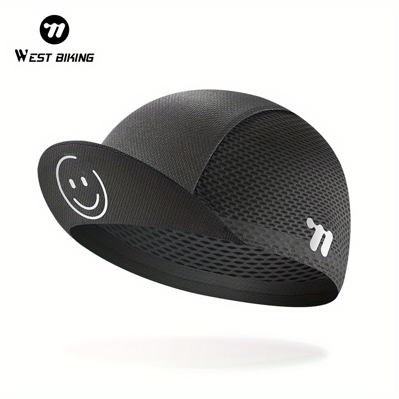 

Quick-dry Cycling Cap With - Breathable, Lightweight Sports Hat For Running & Fishing, Black Polyester