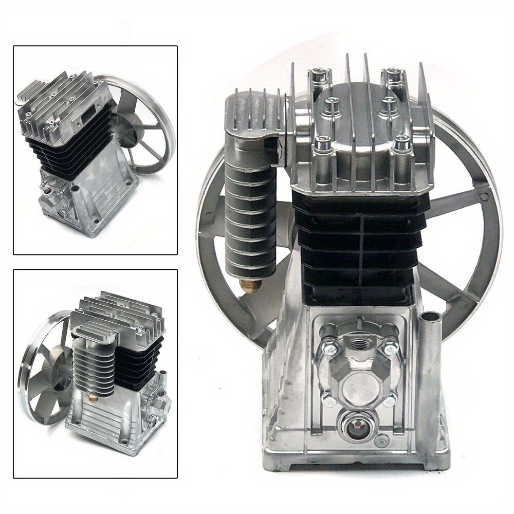 3hp 2.2kw Twin Cylinder Air Compressor Pump Motor Head 150psi 250l/ Min +