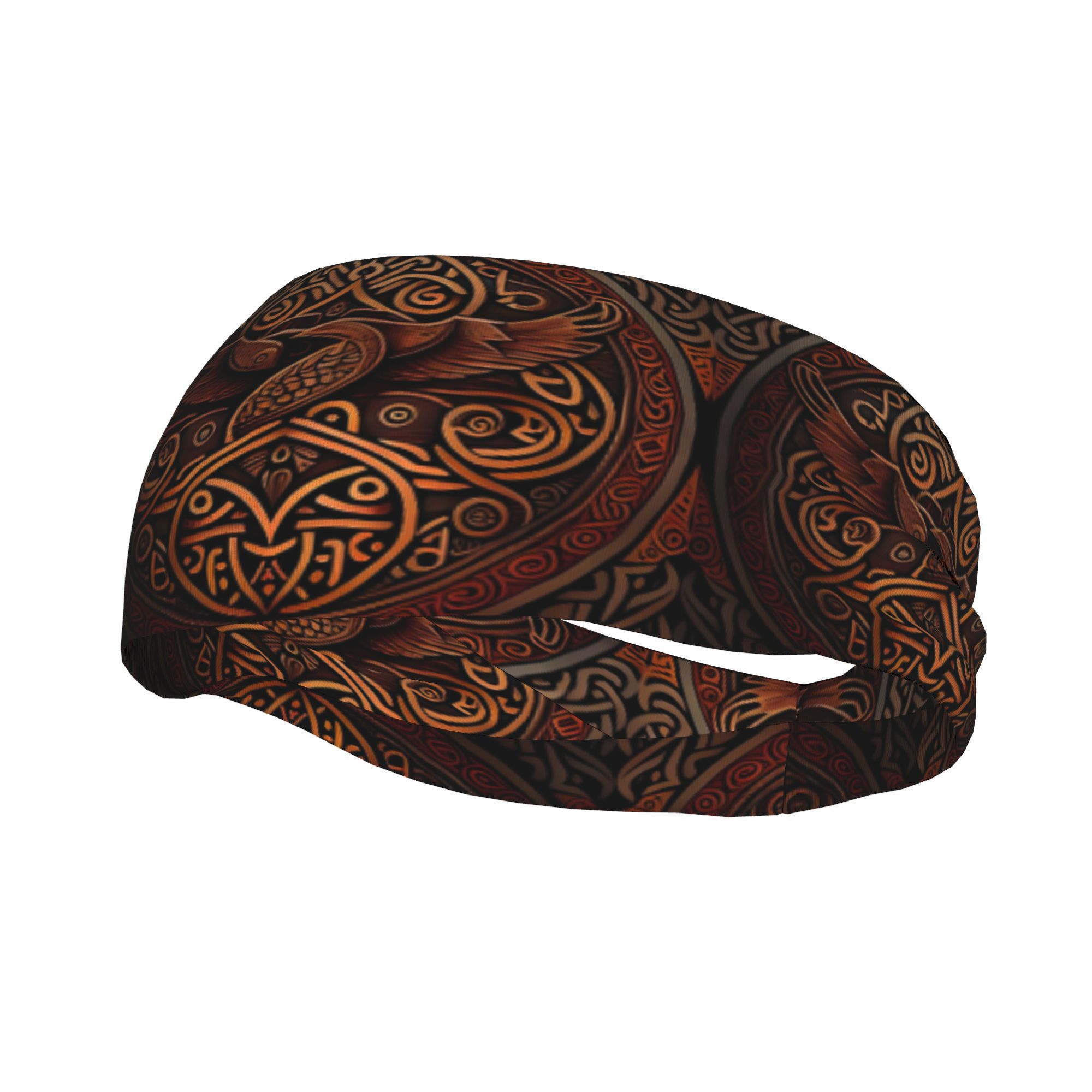TEMU 2d Print Design Viking Norse Men's Sports Headband Outdoor Hiking Gym Running