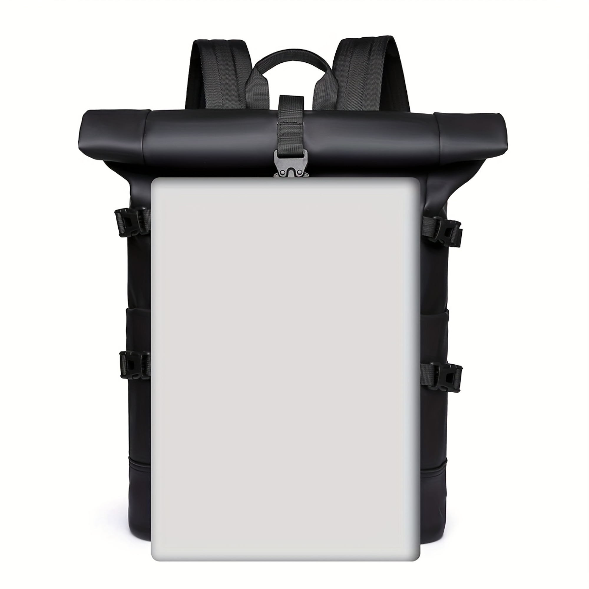 The Backpack Features a Minimalist And Sophisticated Gray Tone, Functional Design, a Large-Capacity Main Compartment with Multiple Practical Pockets for Easy Storage of Laptops, Daily Necessities, Etc. Made of And Wear-Resistant Fabric