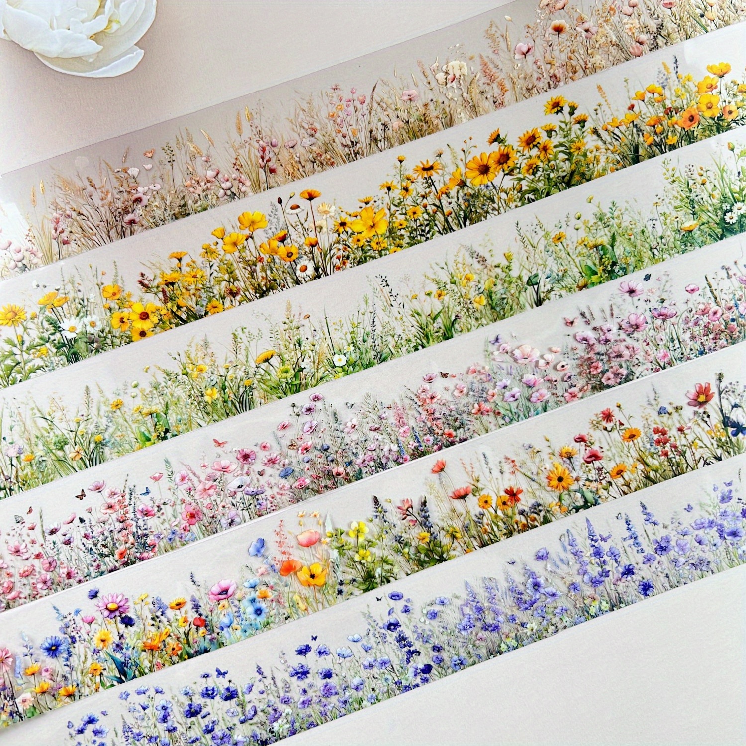6 Rolls Tape Hand Account Material Stickers Tape Notebook Diary Material Decoration Collage Tape Stickers