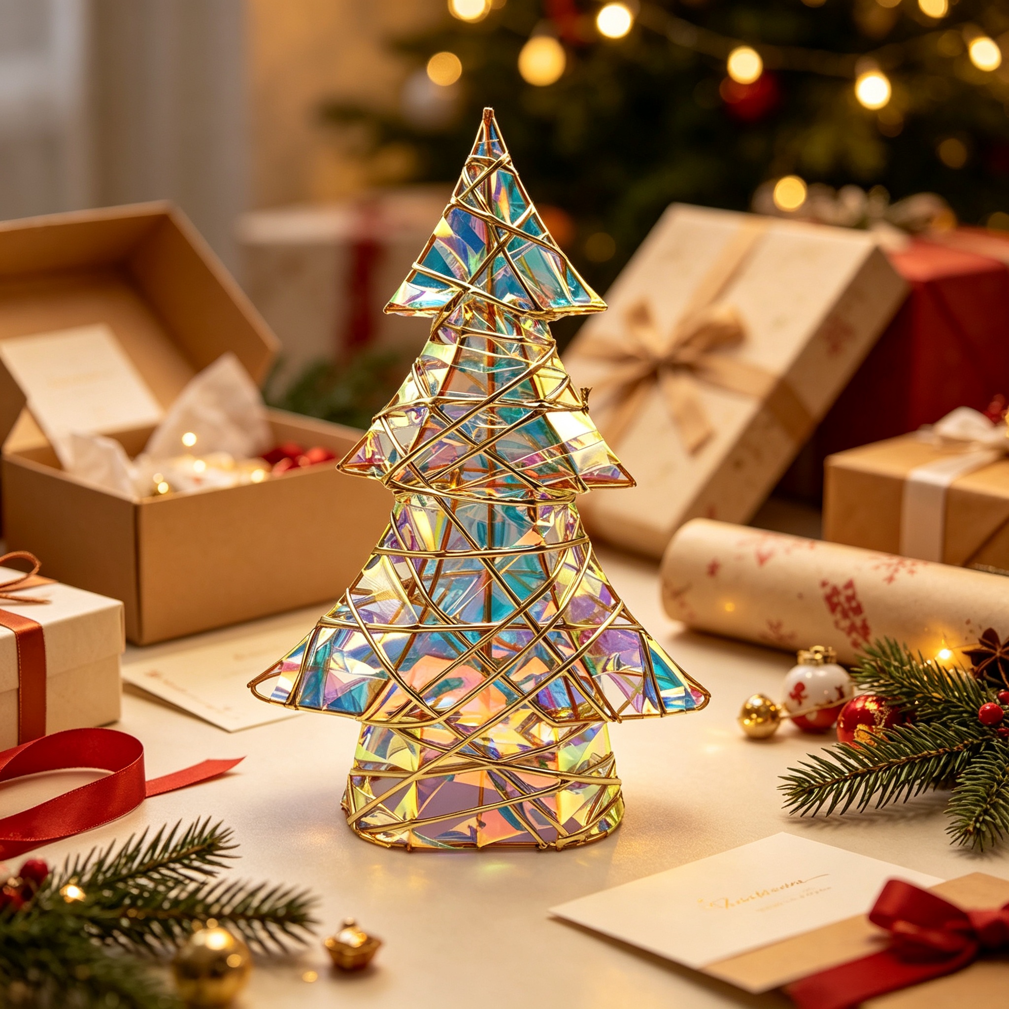 TEMU 1pc Christmas Tree Ornament, Festive Decoration For Desktops, Windowsills, And Bedside Tables, Suitable For Christmas Party Decor And Home Gifts