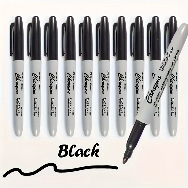 set of 8 quick drying waterproof   fine point markers 1mm   office supplies and gift wrapping   featuring a    