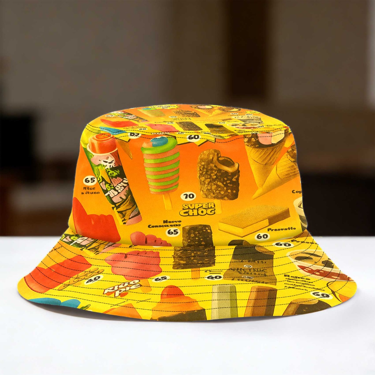 TEMU 1 Gorro de Pescador y Estilo Retro con Diseño para Hombres y Mujeres, , Versátil, Ideal para Fiestas de Navidad y San Valentín