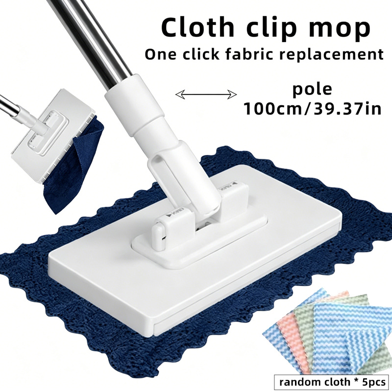 TEMU Set da 6 pezzi, 1 di lavaggio a automatico senza lavaggio a + 5 panni per la pulizia, panni di casuale, cambio con un , design salvaspazio,