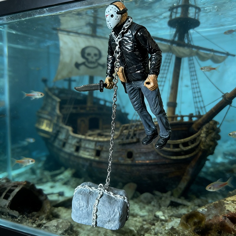 TEMU Pvc Plastic Fish Tank Decoration | Cool Aquarium Decoration With Underwater Hideout And Swimming Space For Freshwater And Saltwater Fish