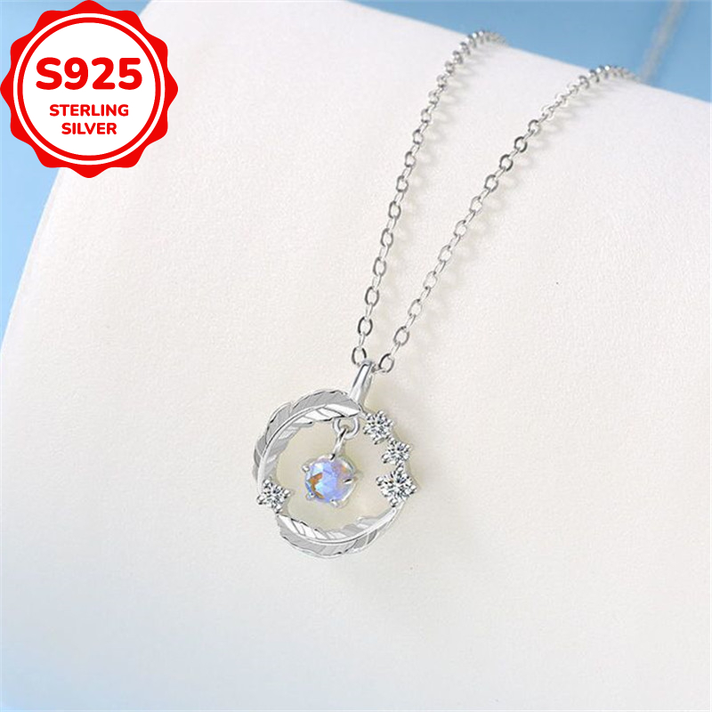 Women's S925 Silver Feather Necklace — Everyday Elegance
