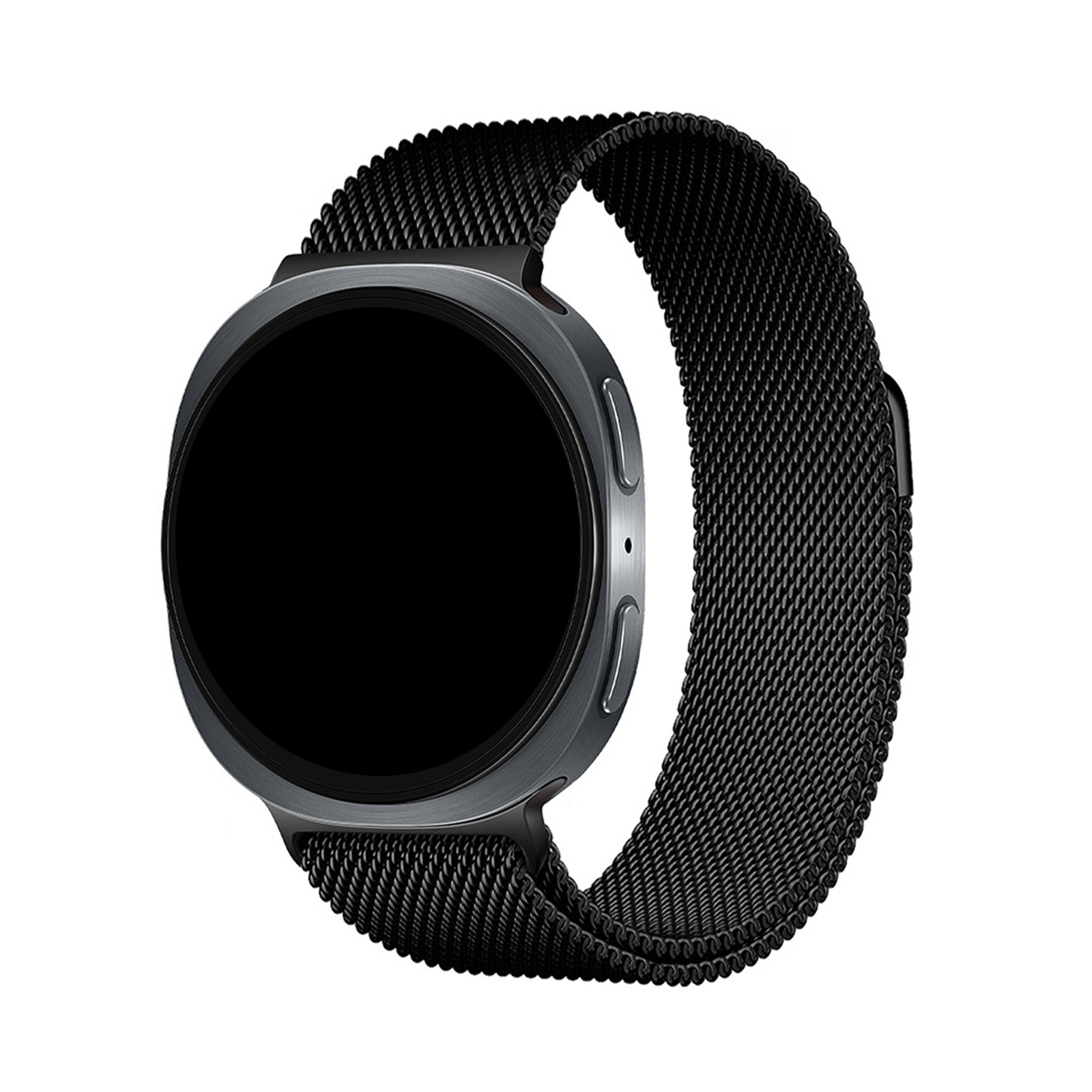 TEMU Adecuado para Samsung Galaxy Watch 8/9 con fundas de 40/44 mm, Watch 8 con correa de reloj de metal magnético de Milán de 46 mm. Es transpirable