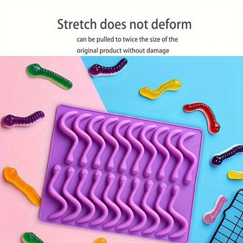 moule en silicone antiadhésif à 20 cavités thème forêt, idéal pour chocolat, diy pâtisserie, savon, bonbons, gelée, biscuits et bougies aromathérapie (1 pièce)