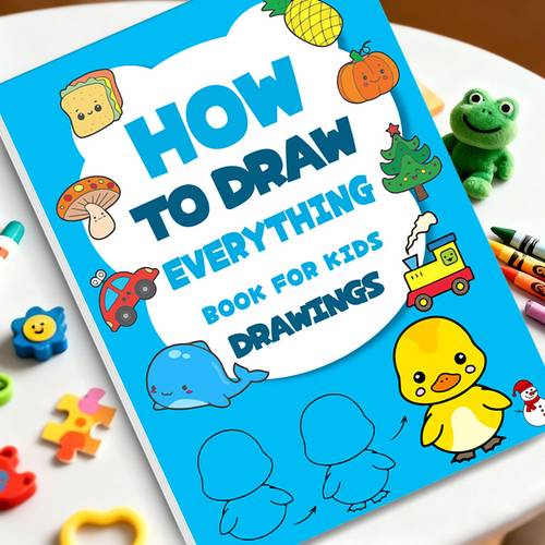step by step drawing book with 500 guided stepseasy to step by step teaching an essential tool for kids aged to learn drawing from scratchthickened pages with colorful step by step explanations