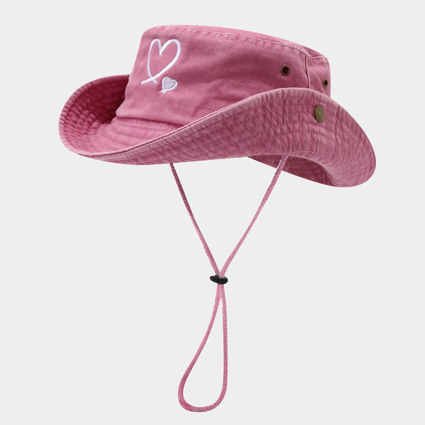 Image of [fashionable Fisherman Hat] Fashionable Outdoor Mountain Embroidered Fisherman Hat For Men And Women | , Large Brim, Suitable For Jungle Hiking, Climbing, Fishing