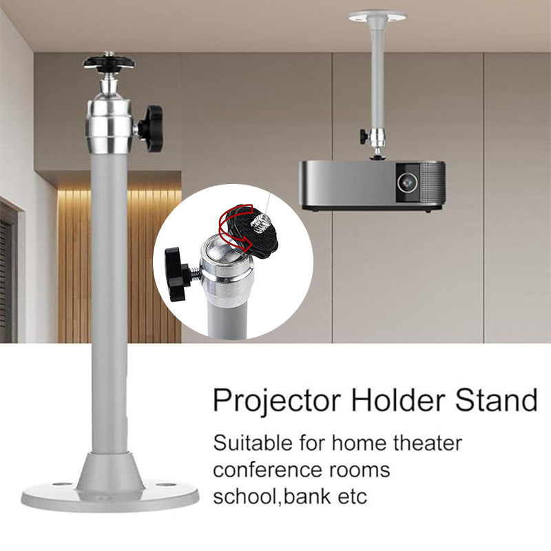 

1pc Aluminum Alloy Ceiling Projector Stand - , 360° , 90° , Universal Compatibility, Projector Accessories For , , ,