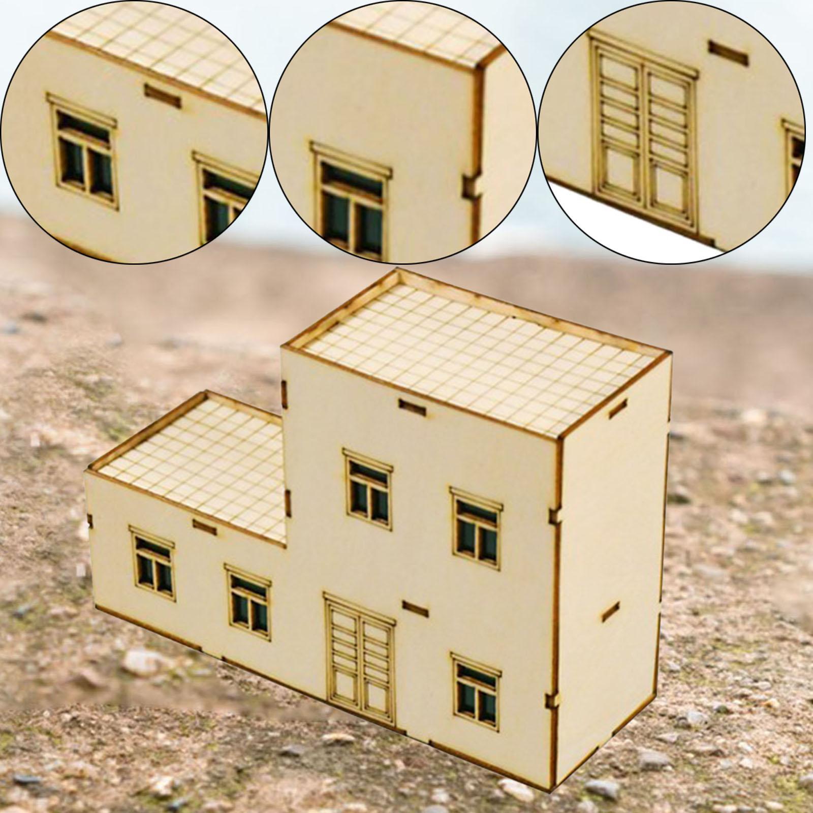 Miniature Wooden House for Sandboxes and Decoration