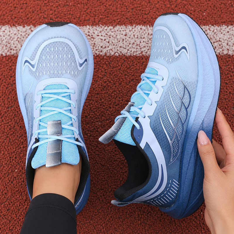 TEMU Women's Wide Toe Running Sneakers - Wide Forefoot Barefoot Shoes With Breathable Upper & Soft Sole, Neutral Arch Suitable For Daily Commuting,
