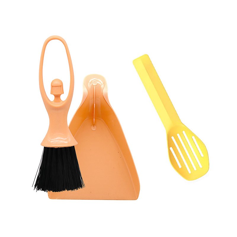 3pcs Set/Mini Broom&Dustpan/Hamster Litter Scoop/Cleaning Brush/Waste Removal Tools/Ideal for Cleaning Cages of Hamsters, Rabbits, Reptiles, and Other Small Pets