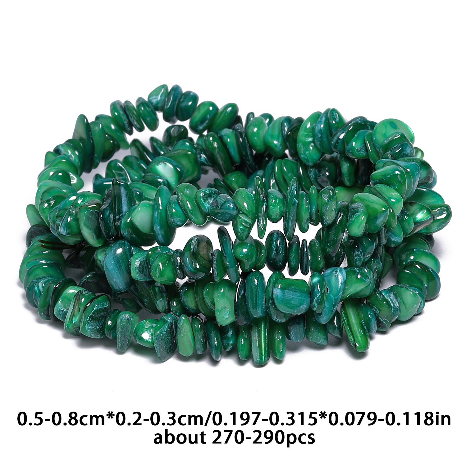TEMU Pietre naturali verde scuro irregolari, perline , eleganti perline distanziate per braccialetti, collane, orecchini, aggiunte , forniture per di