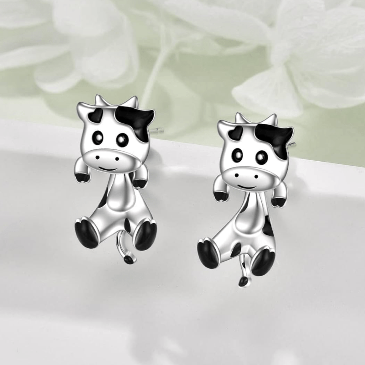 TEMU 1 Par de Pendientes de Vaca Modernos y Elegantes, Regalos para Fiestas de , Día de San Valentín, Aniversarios, Joyería Ideal para Regalos de