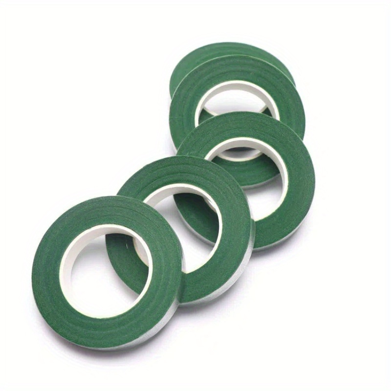 5 Rolls Self-adhesive Floral Stem Tape For Wrapping Artificial Flower Stems, Ideal For Floral Arrangements