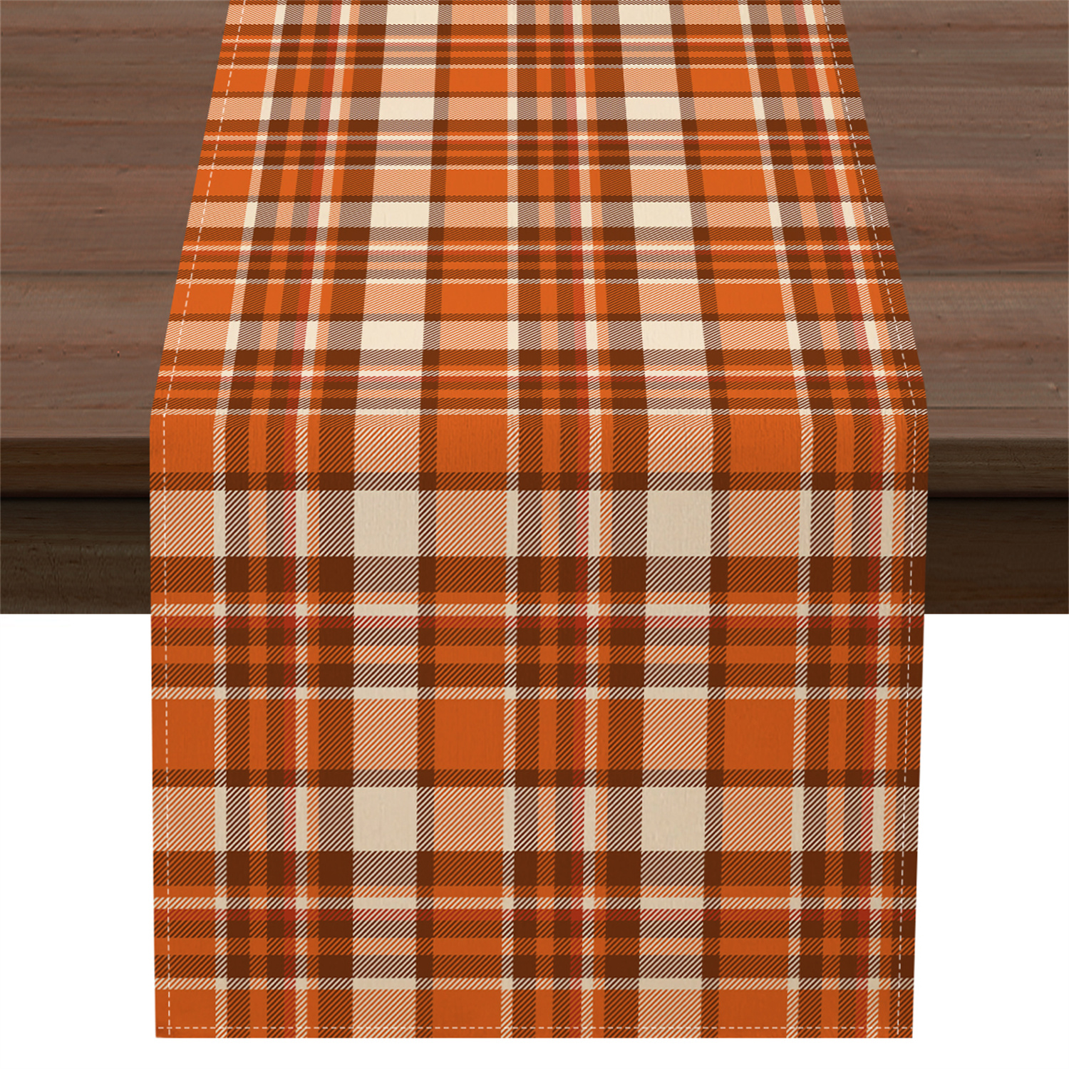 TEMU 1pc Deep Fall Table Runner, For Thanksgiving Day, Family Dinner & Kitchen Dining Table Decor