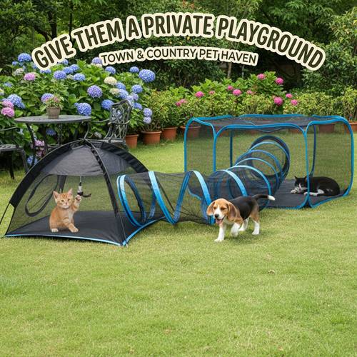 3 in 1 playpen with portable mesh pet enclosure for indoor outdoor ideal for spring balcony relaxation easter pet