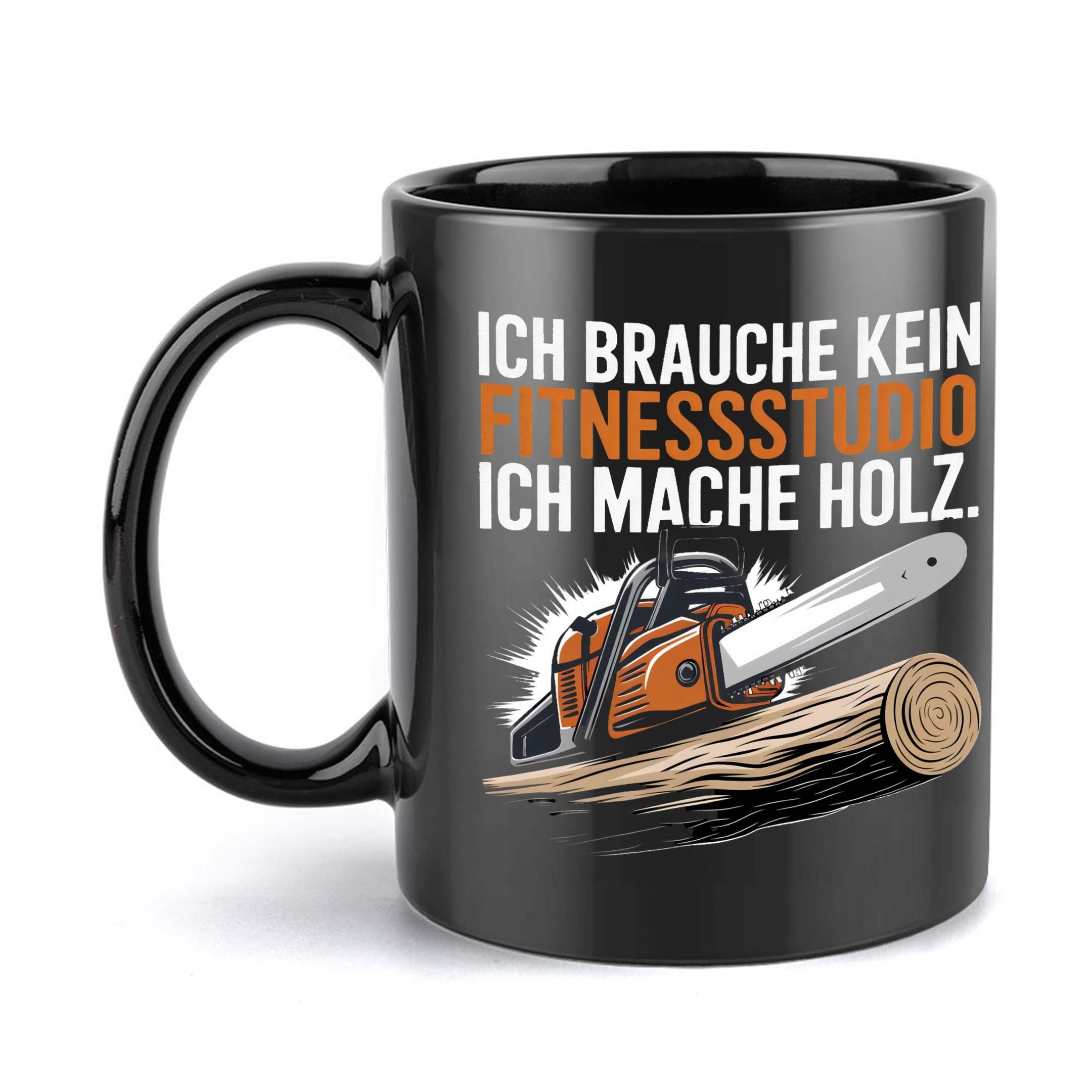 1pc 11oz Chainsaw Lumberjack Ceramic Coffee Mug, Perfect For , Ideal Gift For