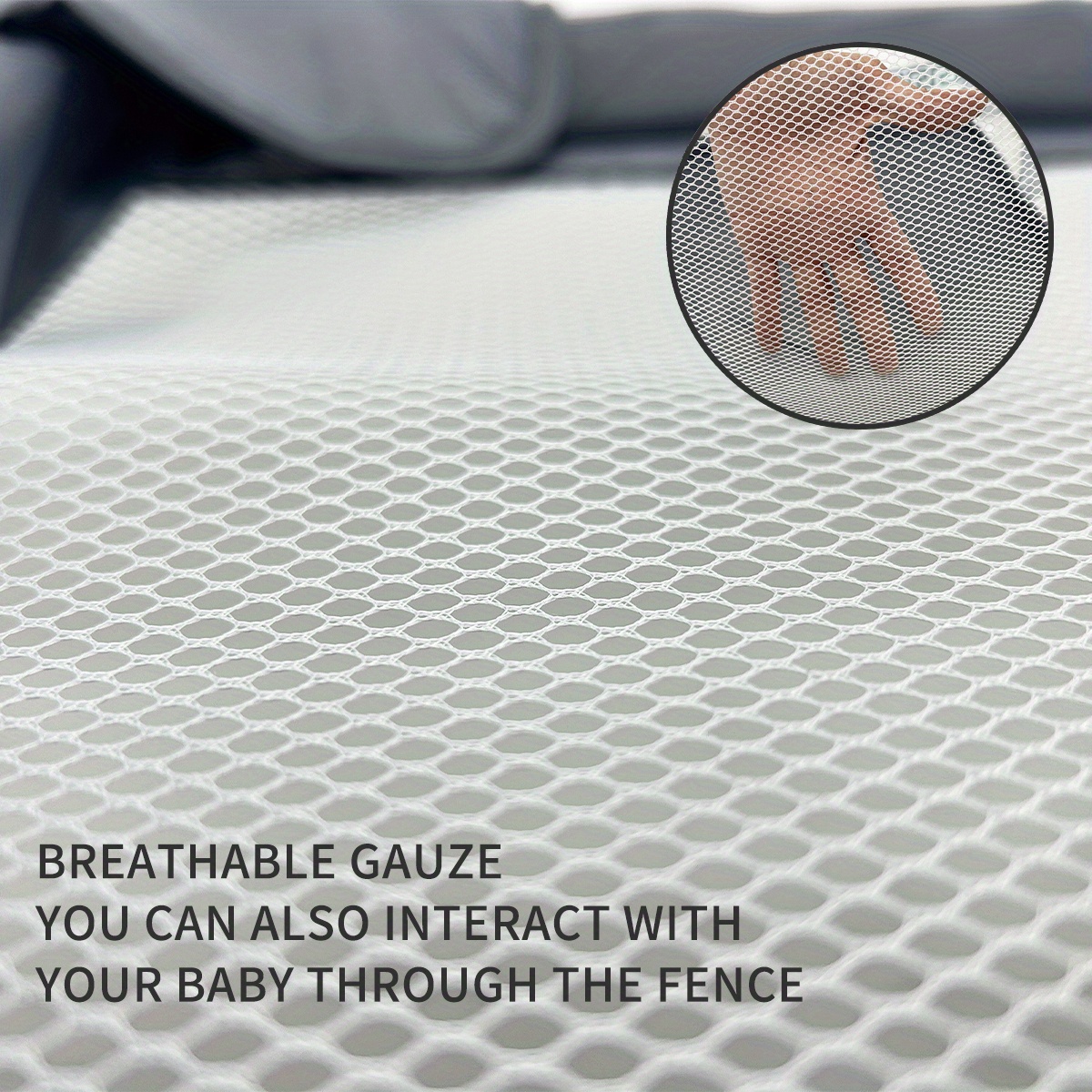 Mesh play yard photo