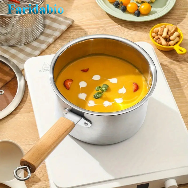  304 sus stainless steel deep fryer set with steamer basket gas induction cooktops kitchen use ideal mothers day gift handmade fryer basket Product details 8