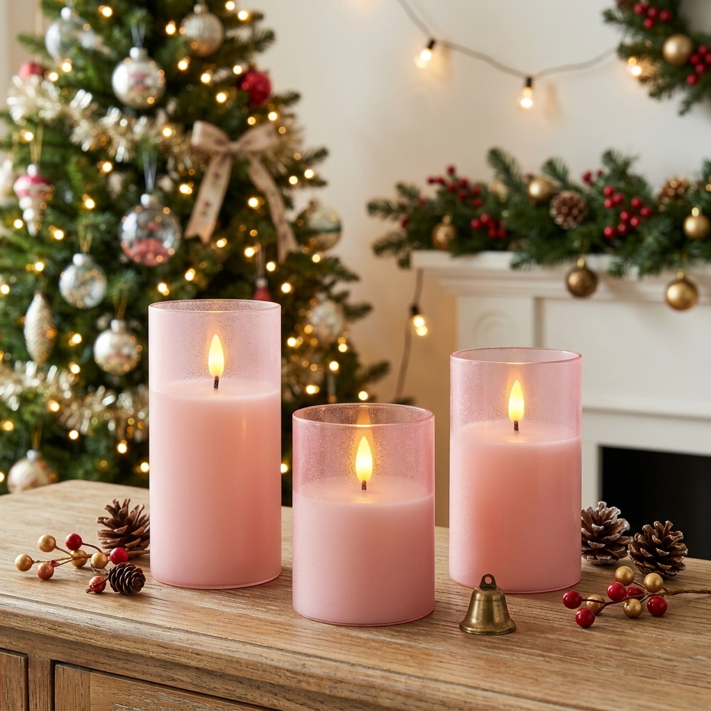 LED Electric Candles for Home Decor, Battery-Powered with Timer Function