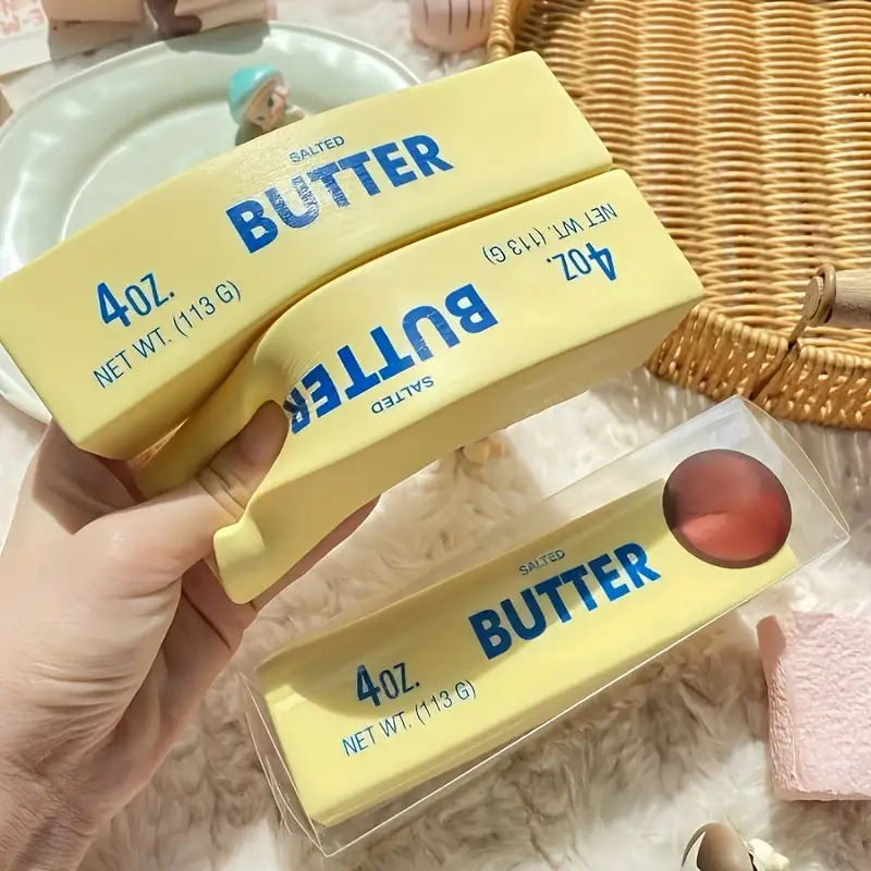 TEMU Butter Stick Slow Rebound Squeeze Toy | Realistic Butter Texture Stress Relief Toy, Soft Slow Rebound Venting, Desktop Stress Relief Office Toy,