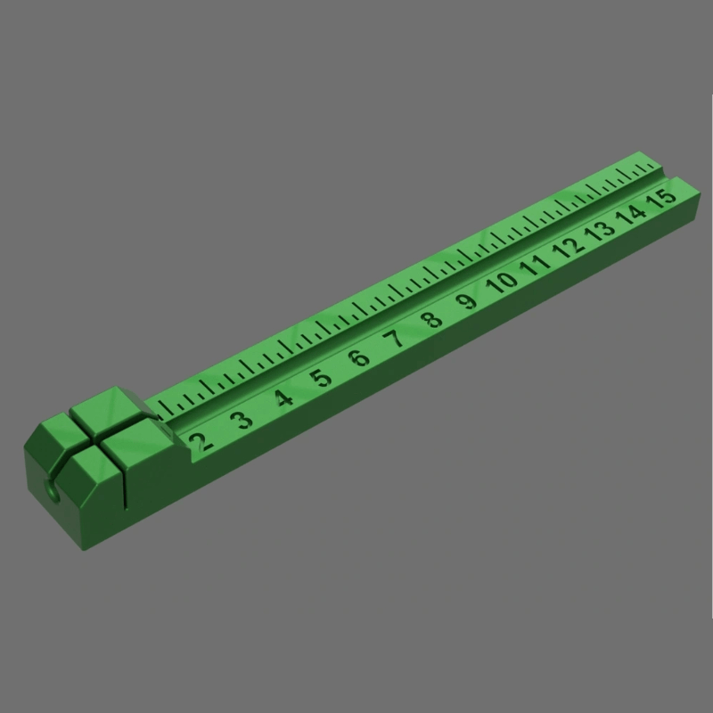 TEMU 1pc, Tube Tool With Dual-petg Scale Ruler (metric & Imperial) - Precision Measuring & Cutting Guide For Diy, Model Making, Crafting - Durable