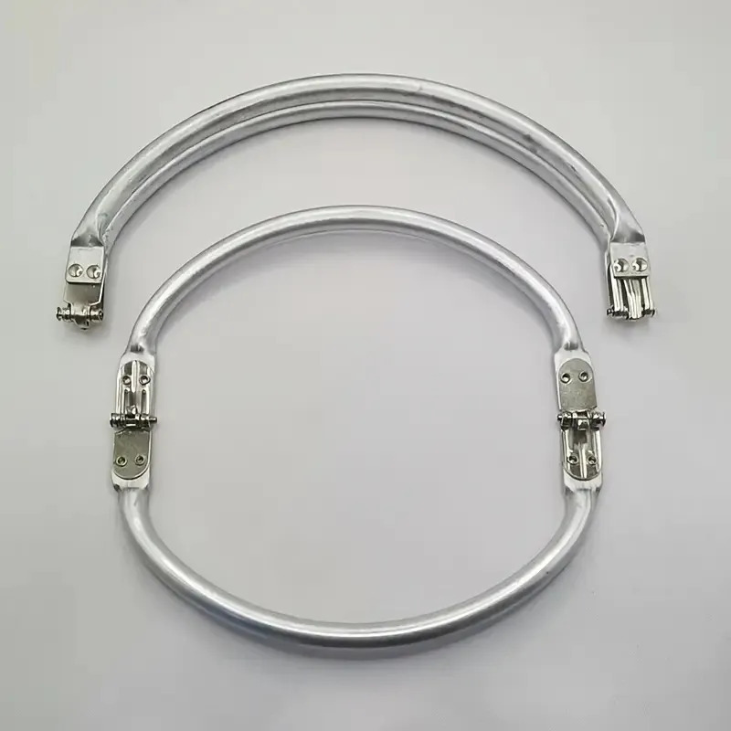 TEMU 2 Maniglie Eleganti Semicircolari in Alluminio con Fibbie - Ideali per Fai da Te di Borse, Accessori per di Borse | Superficie in Metallo |