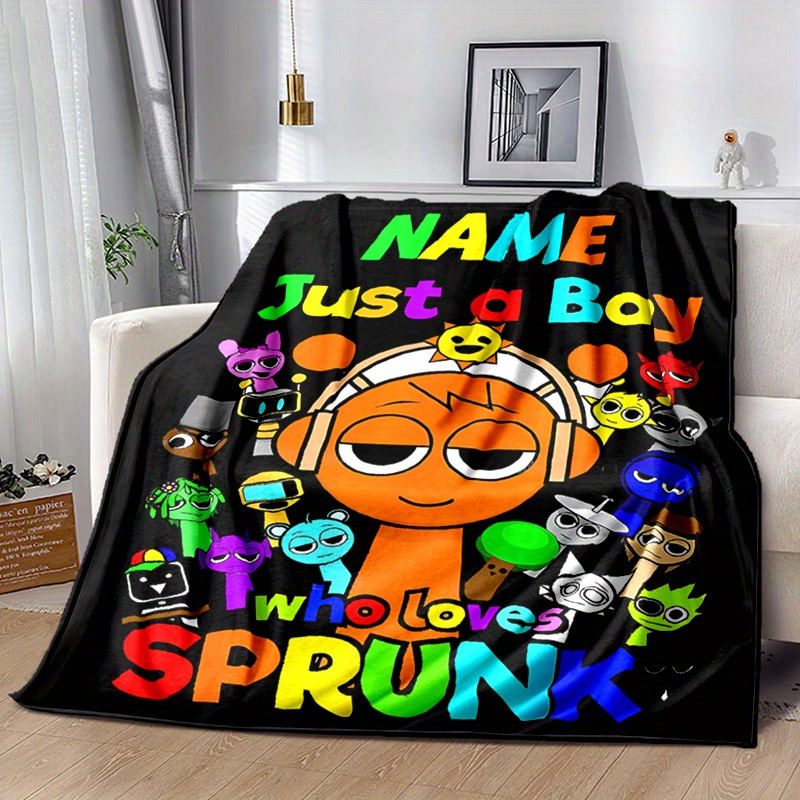 

Custom Name Sprunk Song Flannel Blanket - Soft, Warm, Personalized Throw For Sofa, Bed, Office, Camping, Travel - Gift, Machine Washable, Personalized Blanket