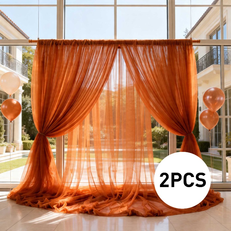 TEMU Toile de fond de photographie 2 pièces, choix pour anniversaire, fond en rouge brique avec trou, décoration de fond pour mariage air, décoration