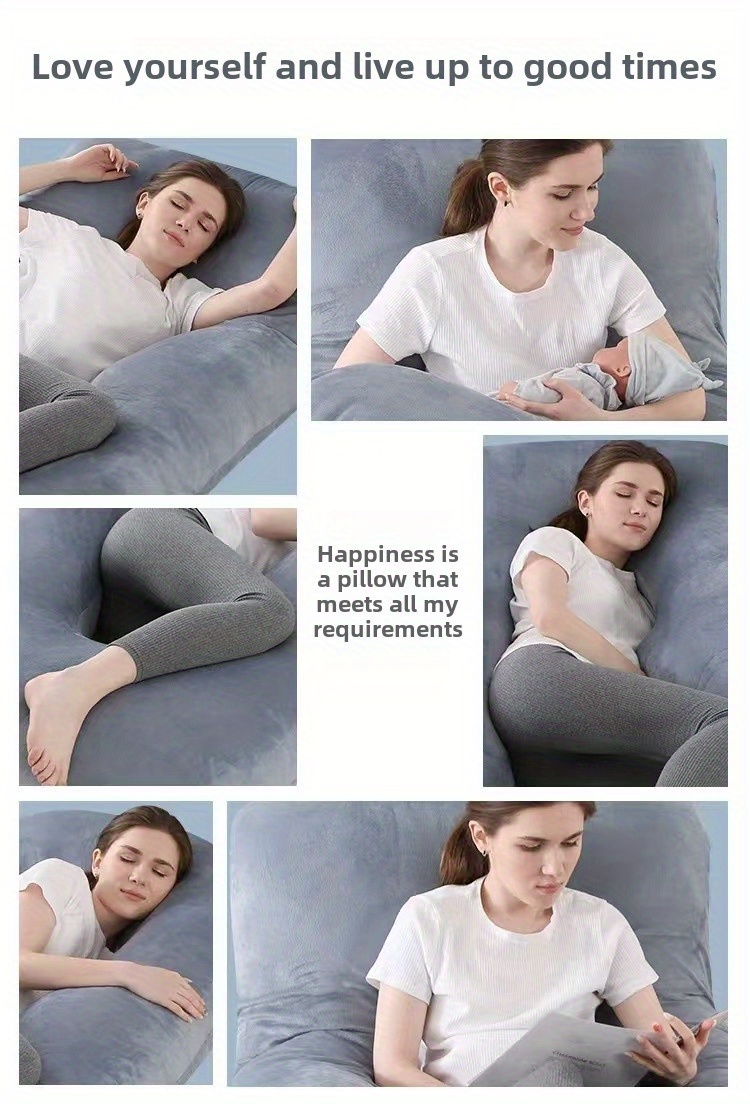 Cool J-shaped Pregnancy Pillow Sleep Mother Support Pregnant Mothers Halloween And Thanksgiving