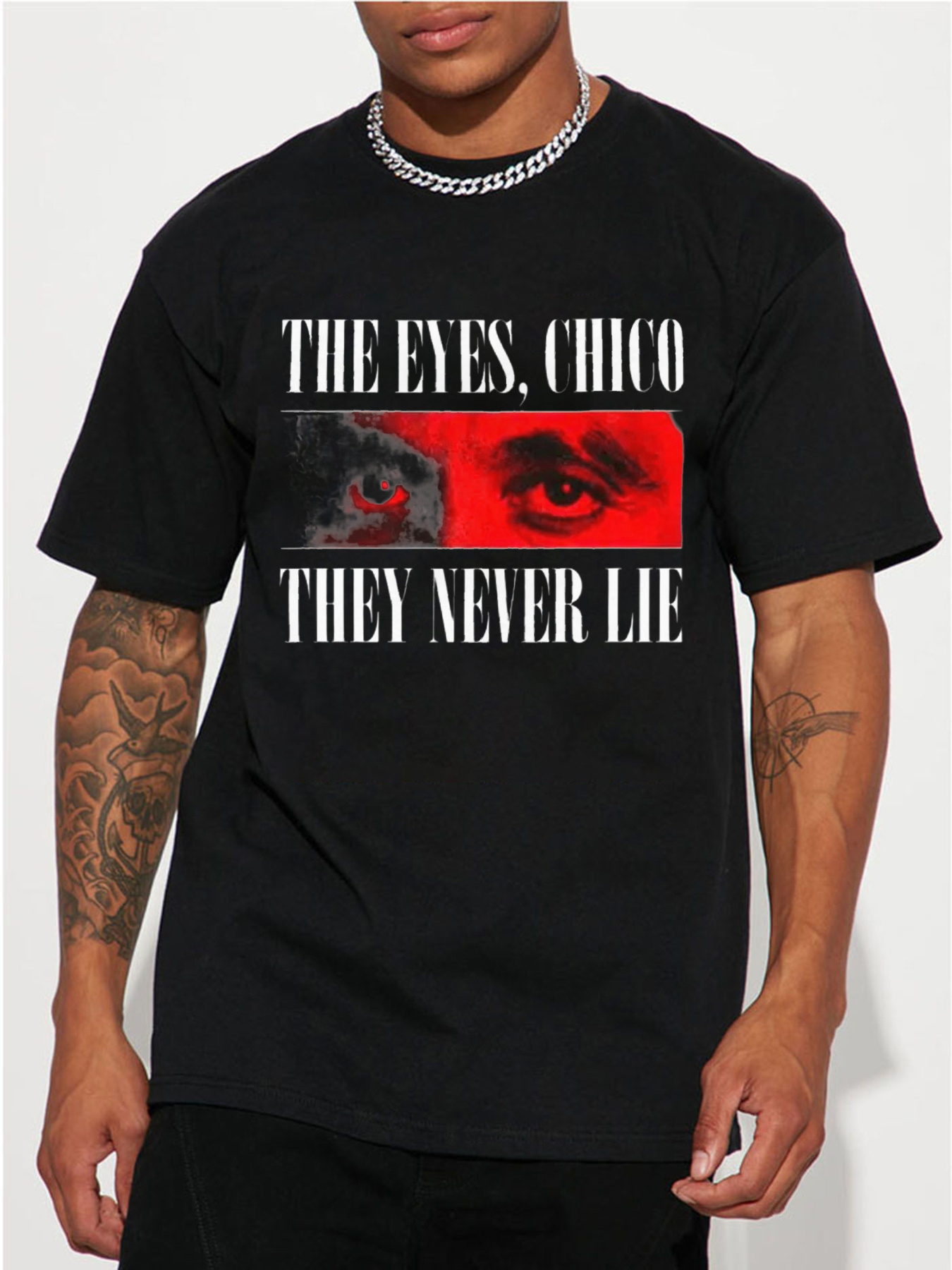 The eye graphic movie T shirt horror Stare Into These Eyes Retro Movie Poster Creepy Horror Movie