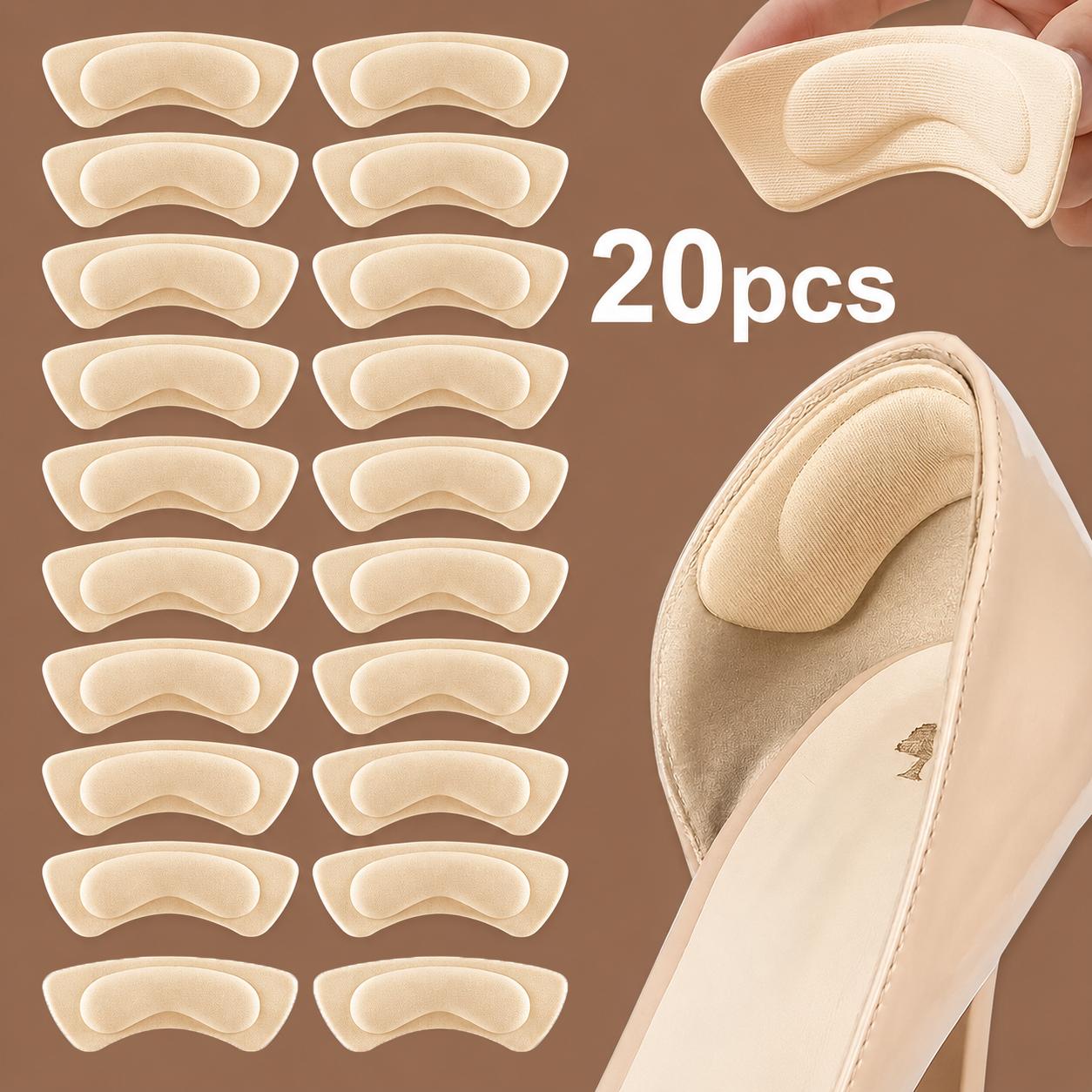 TEMU 20 pezzi imbottite spesse Antiscivolo Ammortizzanti Rivestimento in schiuma Adatte per tacchi alti Scarpe formali per Beige Materiale affidabile
