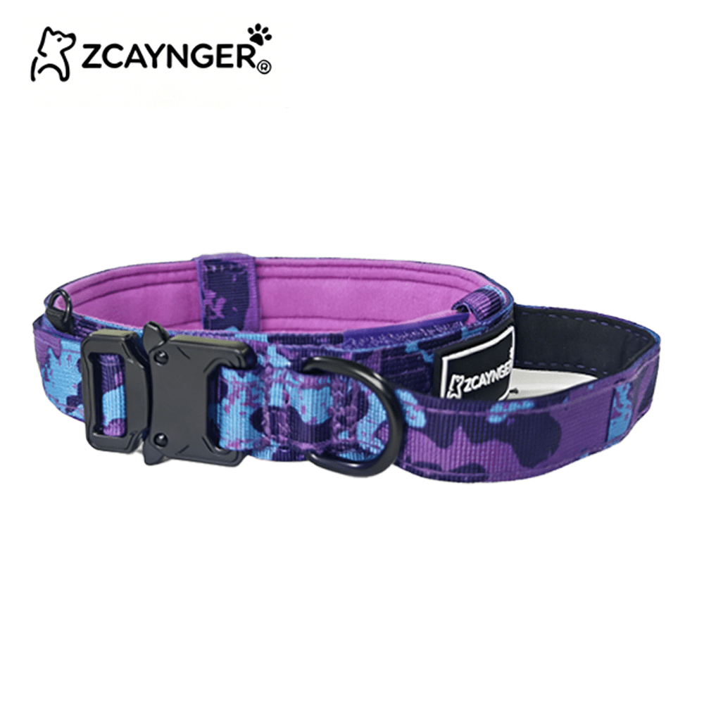 TEMU Zcaynger Tactical Dog Collar For Pets, Choke-proof With Control Handle, - Ideal For Medium And Large Breeds