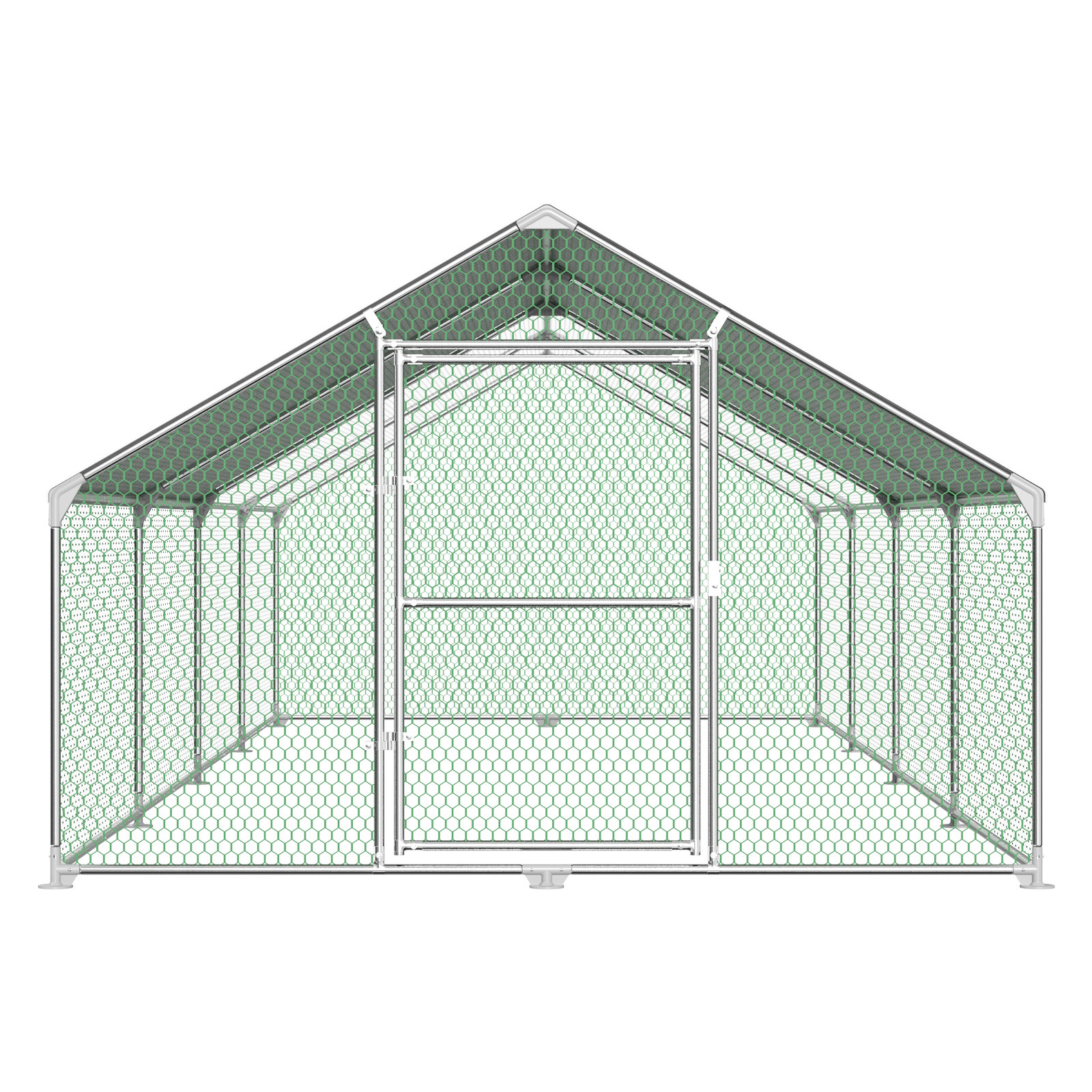 Aweioo Outdoor Coop 3x2/3x4/3x6/3x8m With Pe Cloth And Safety Lock Large Chicken Enclosure For Chickens, Rabbits And Small Animals, Without Battery