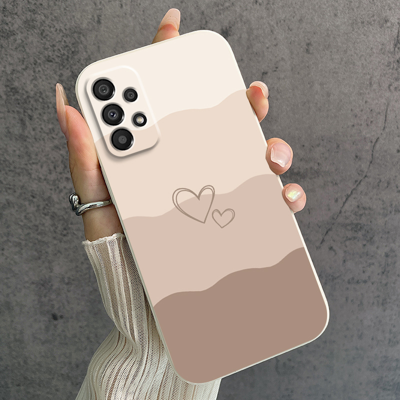 TEMU Phone Case - Color Splicing Black Phone Case For Galaxy