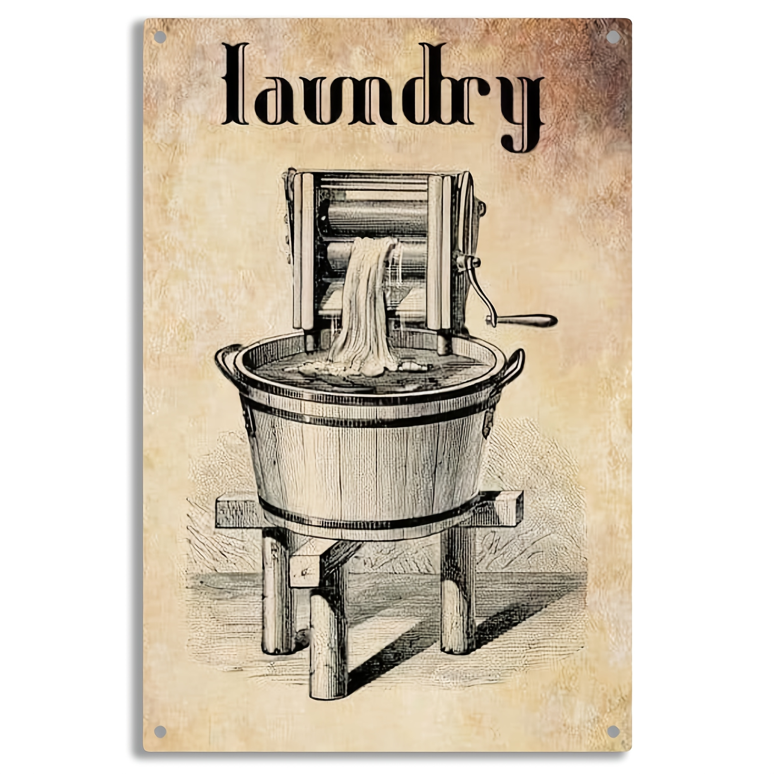 TEMU 1pc Metal Tin Sign, Wall Art For Home & Cafe Decor - Unique Holiday Ornament, 12x8 Inches/30x20cm, Bedroom, Pub, Or Restaurant Decoration